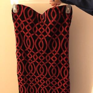 Strapless Cocktail semi-formal Dress